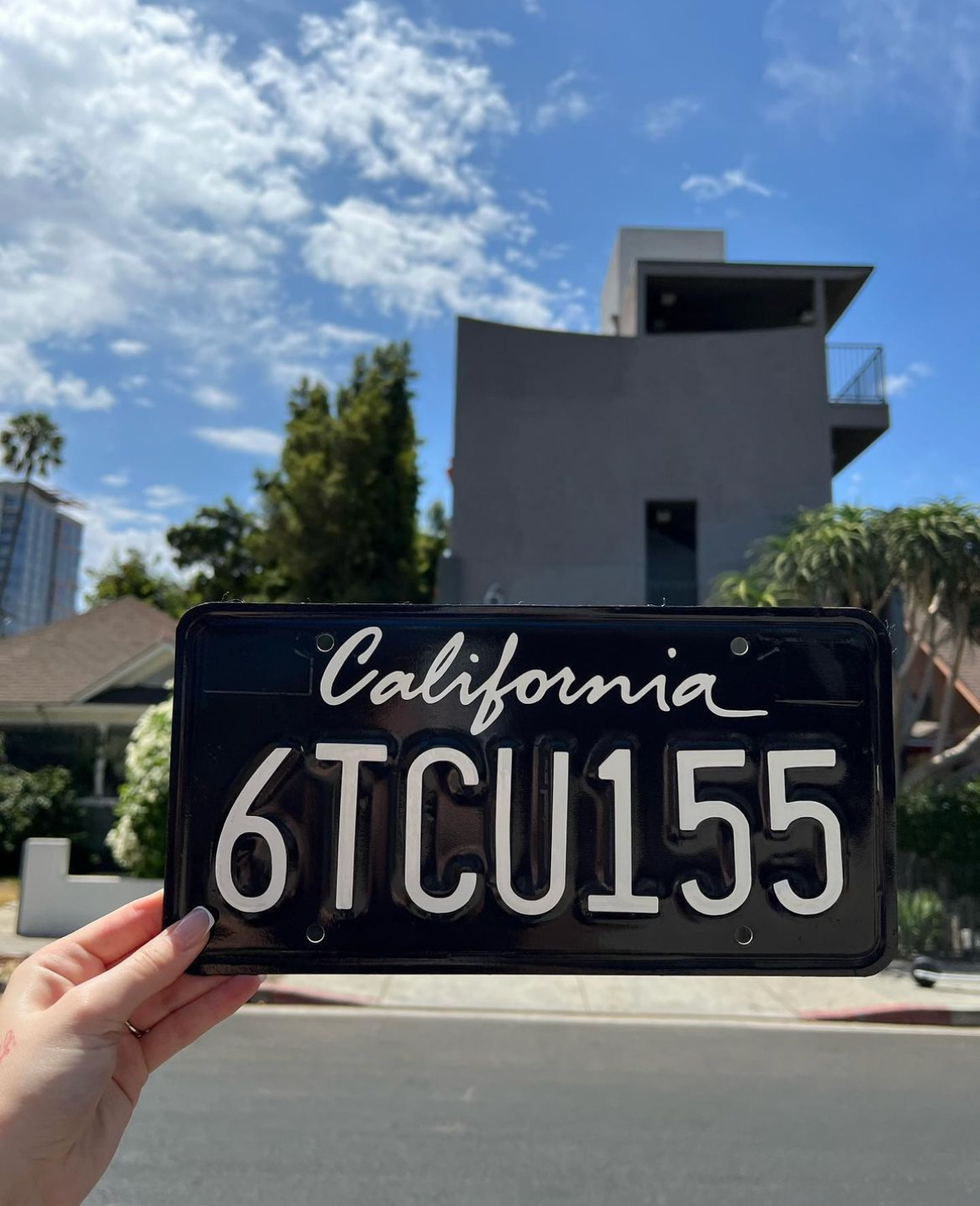 California License Plate Wrap Kit DIY Black And White Cali Plate