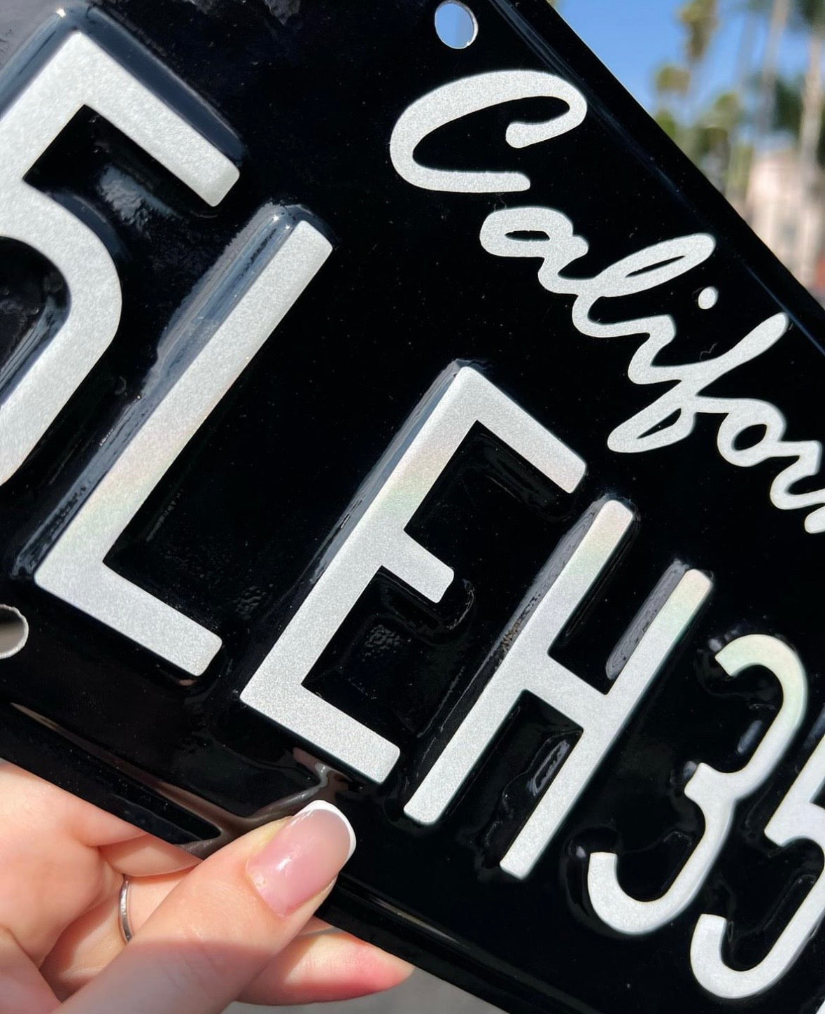 California License Plate Wrap Kit DIY Black And White Cali Plate